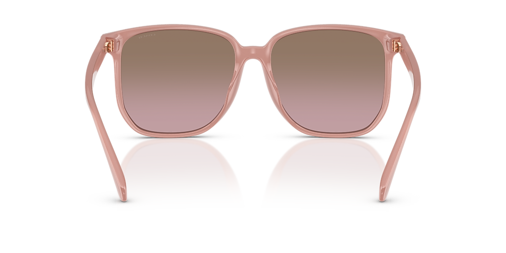 COACH HC8413BD CW419 Milky Buff - Women Luxury Sunglasses, Brown Rose Gradient Lens