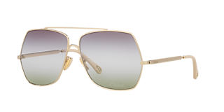 Chloé ピンク フリンジ付きファウラーズ Chloé CH0026S XL (59 - 16) with Pink lenses and Black frame