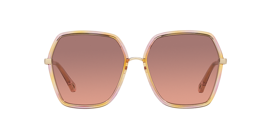 【送料,関税込】Chloe サングラス Gemma CH0026S Chloe Gemma CH0026S 003 Gold Cat Eye Sunglasses - Pretavoir