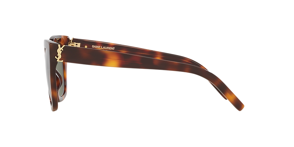 Saint Laurent SL M143 S (51 - 23) with Green lenses and Tortoise