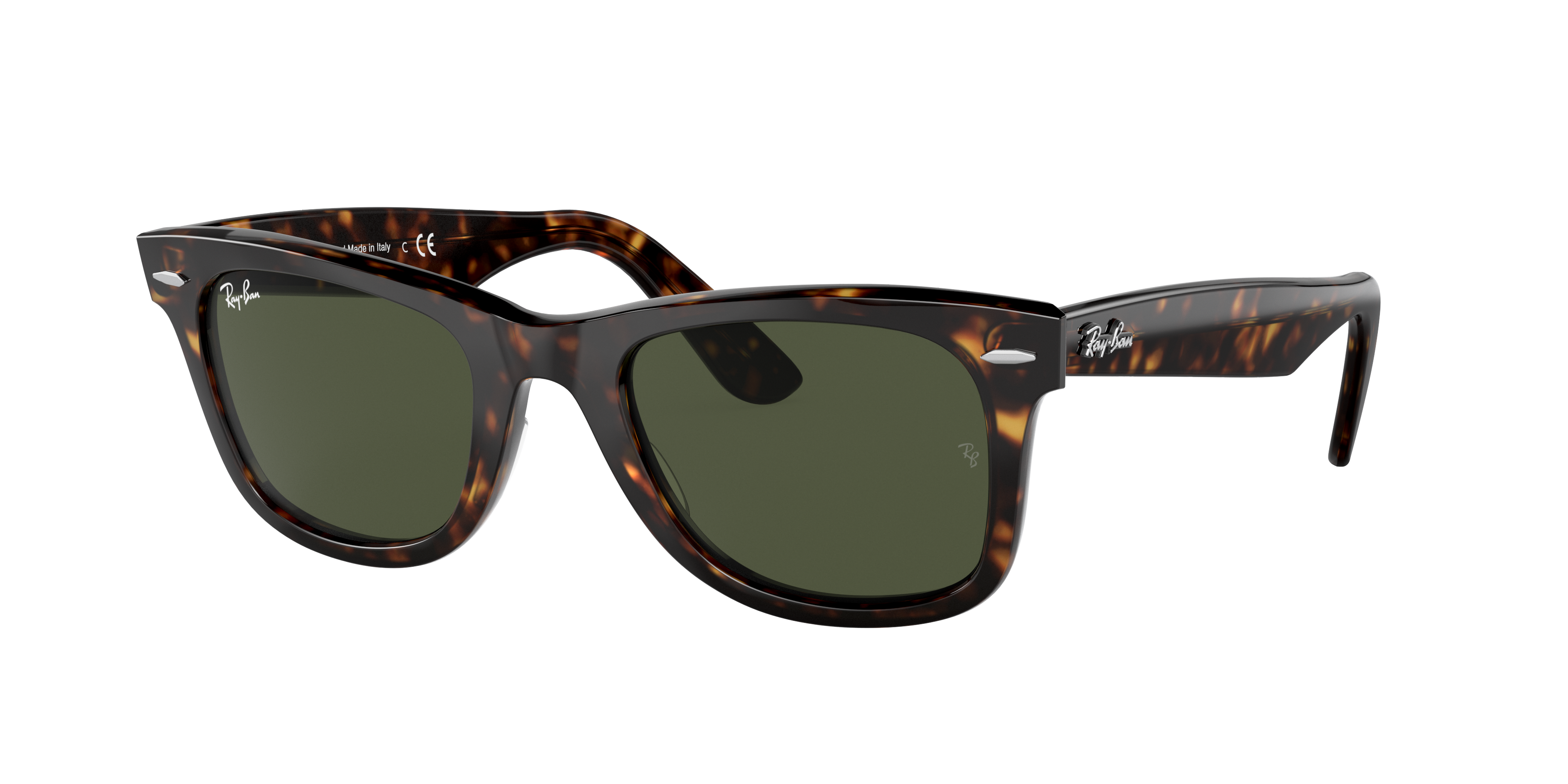 特別カスタム RB2140 50-22 901 WAYFARER 欧州モデル Ray-Ban Original Wayfarer Bio-Based L (50 - 22) with Green lenses