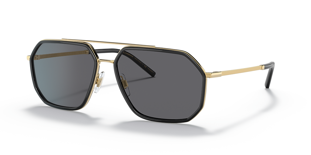 DOLCE & GABBANA 長方形フレムサンクラス DG2307 016G Dolce&Gabbana DG2285 XXL (60 - 15) with Grey lenses and