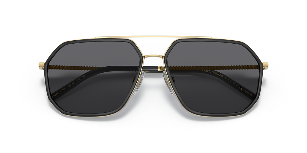 Dolce&Gabbana DG2285 XXL (60 - 15) com Lentes Cinza e Armação