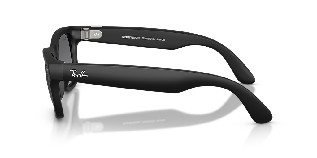 RW4012 Ray-Ban Meta Wayfarer Black - Unisex Sunglasses, Graphite Lens