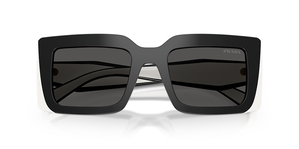 Prada PR D01S M (52 - 21) with Grey lenses and Black frame