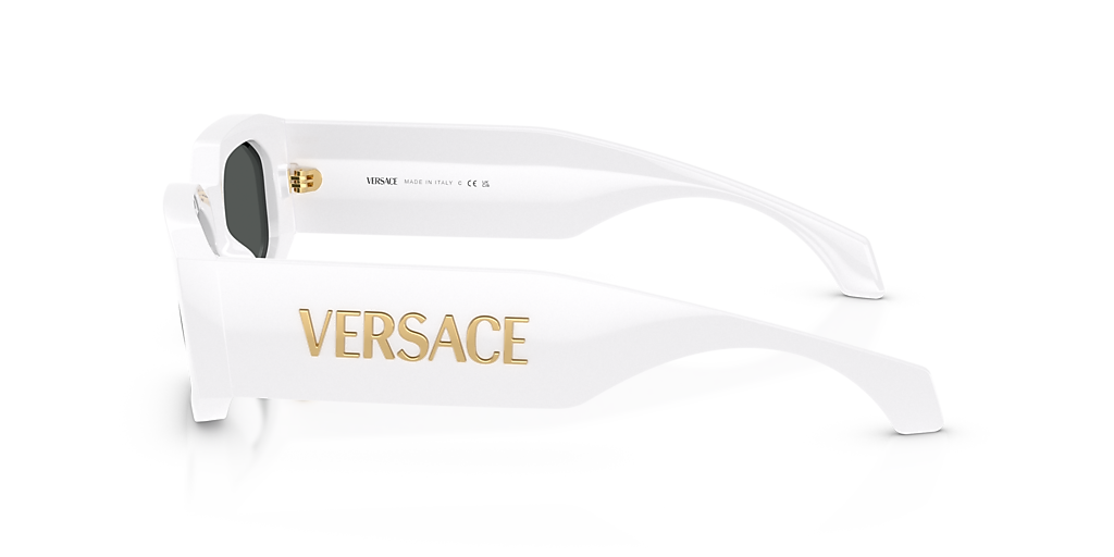 Versace VE4489U L (55 - 18) with Grey lenses and White frame  display picture 2