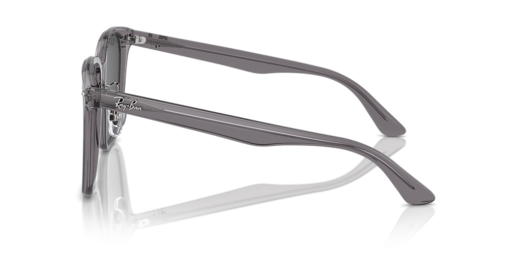 RAY-BAN RB2206D Transparent Grey - Unisex Sunglasses, Dark Grey Lens