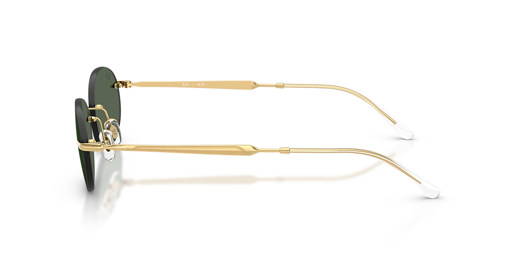 RAY-BAN RB3767 Arista Gold - Unisex Sunglasses, Dark Green Lens