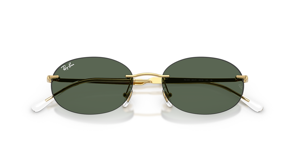 RAY-BAN RB3767 Arista Gold - Unisex Sunglasses, Dark Green Lens