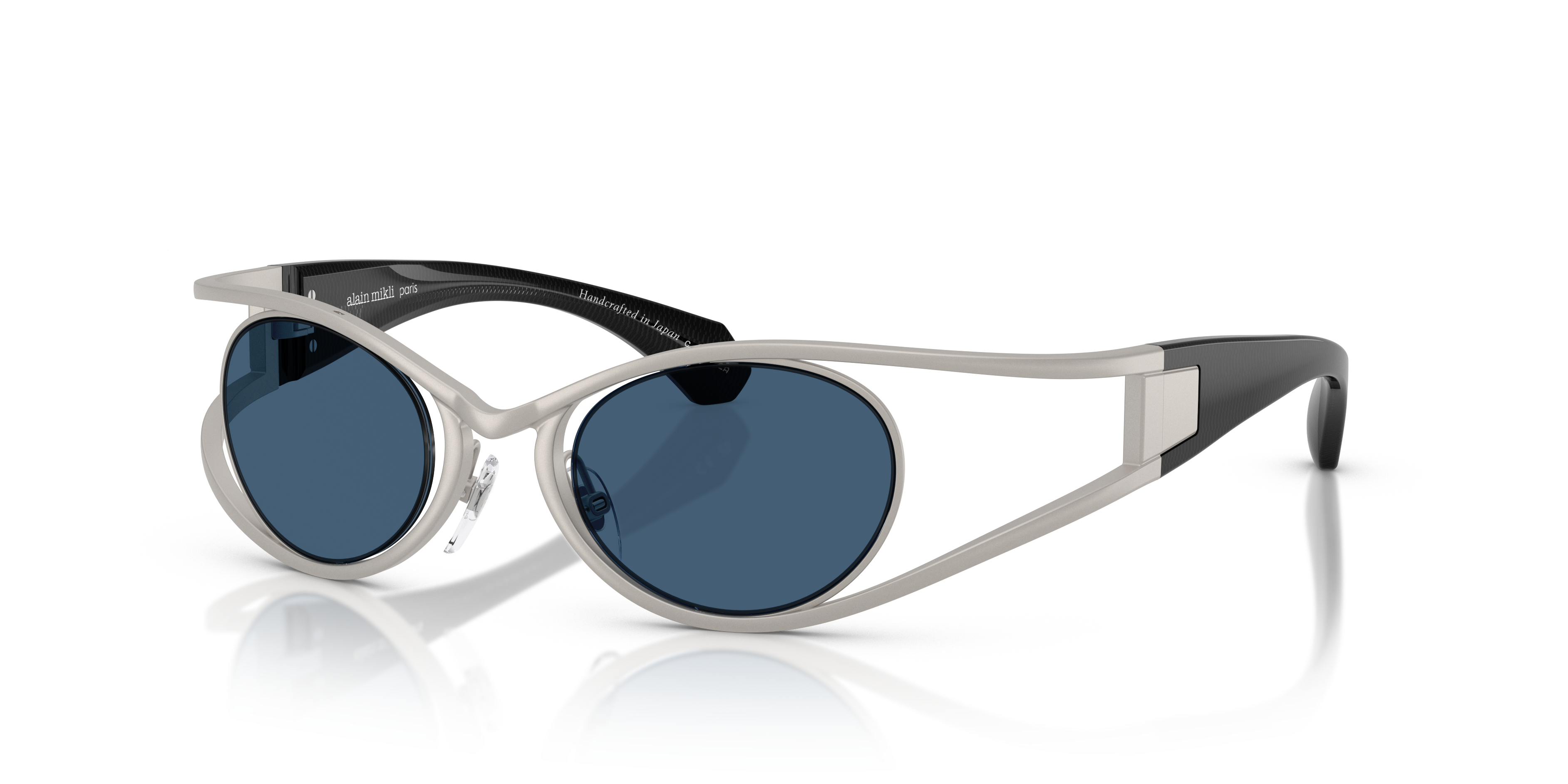 ミレー Alain Mikli A04501T XL (43 - 22) with Blue lenses and Silver frame