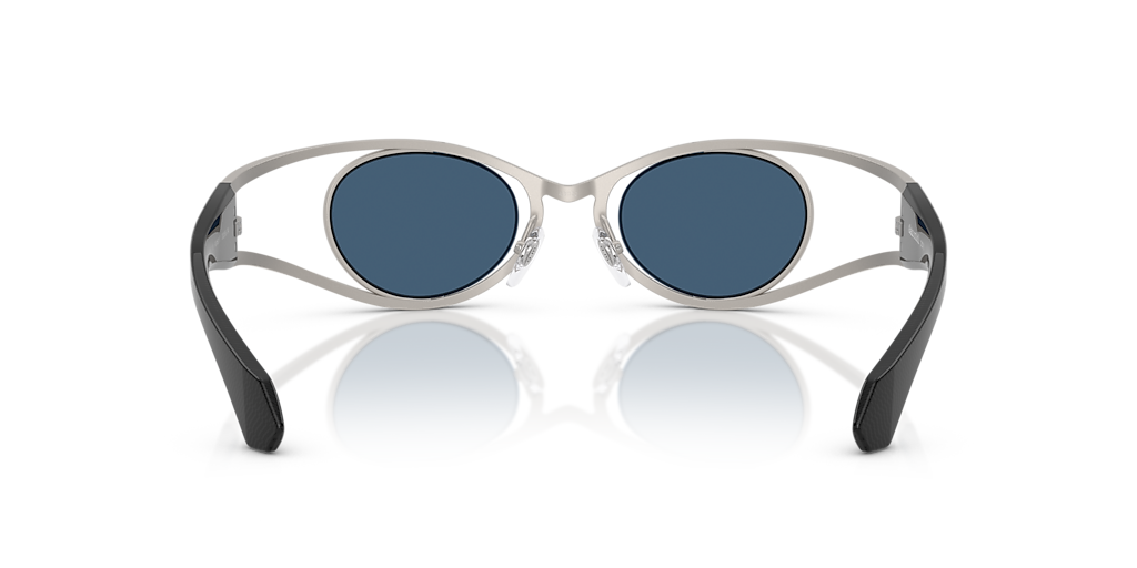 Alain Mikli A04501T XL (43 - 22) with Blue lenses and Silver frame