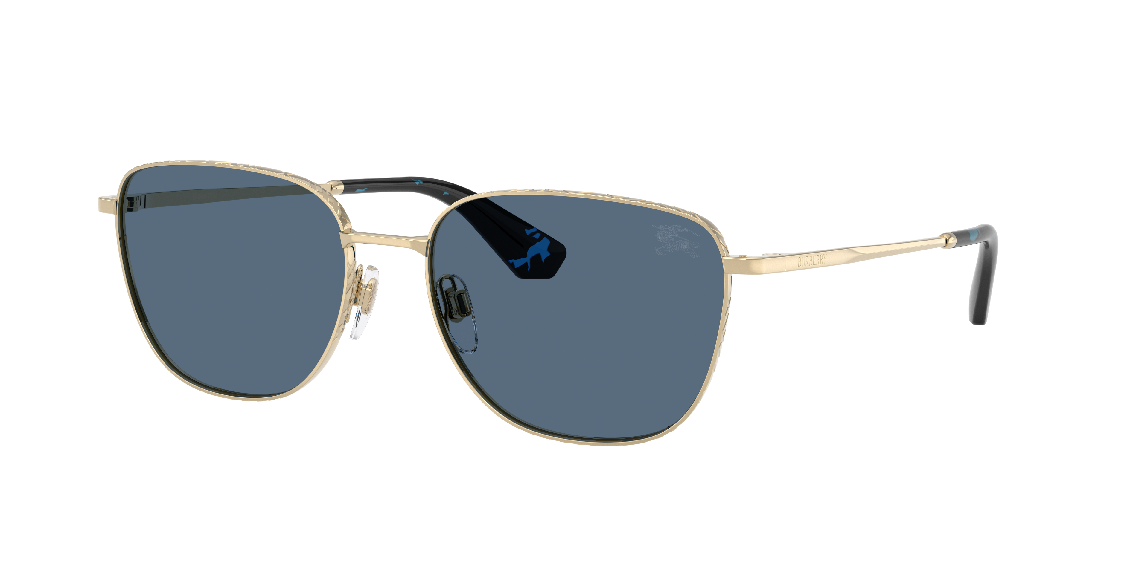 Burberry BE3171 XL (57 - 17) with Blue lenses and Gold frame