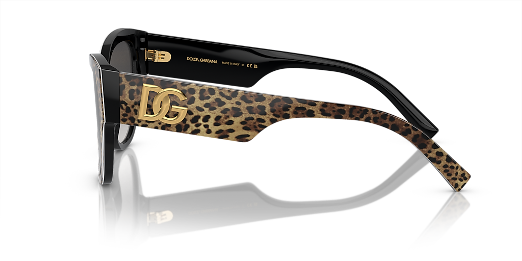 DOLCE & GABBANA ハタフライフレムサンクラス 0DG4449 50187 Dolce&Gabbana DG4449 M (54 - 16) with Grey lenses and Black