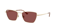 Ray-Ban Drea Bio-Based XXL (56 - 18) with Violet lenses and Gold