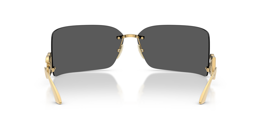DOLCE&GABBANA DG2319 Gold - Women Luxury Sunglasses, Dark Grey Lens