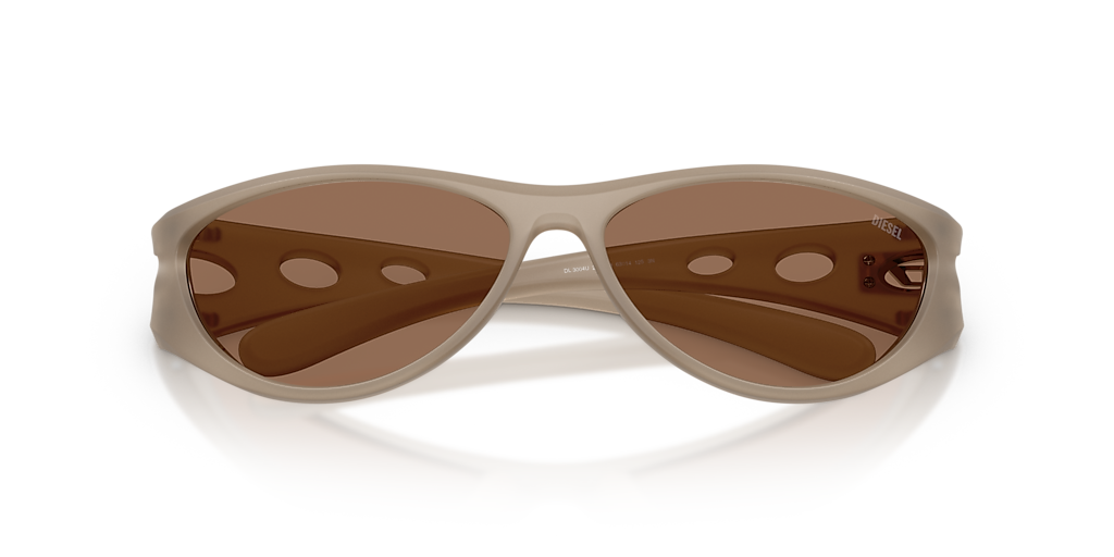 DIESEL DL3004U Matte Black - Unisex Sunglasses, Black Mirror Lens