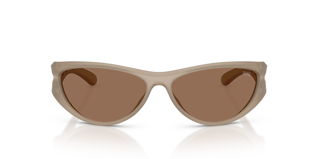 DIESEL DL3004U Matte Black - Unisex Sunglasses, Black Mirror Lens