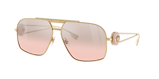 Versace VE2298 L (58 - 15) with Pink lenses and Gold frame  display picture 1
