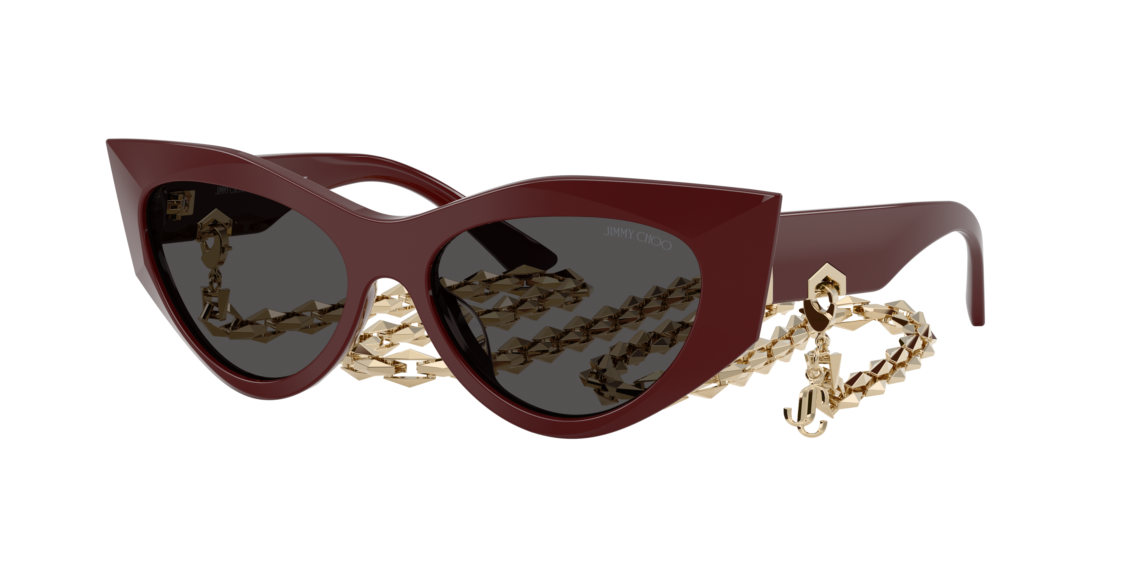 Jimmy Choo Woman Sunglass JC5045U -  Frame color: Cranberry, Lens color: Dark Grey