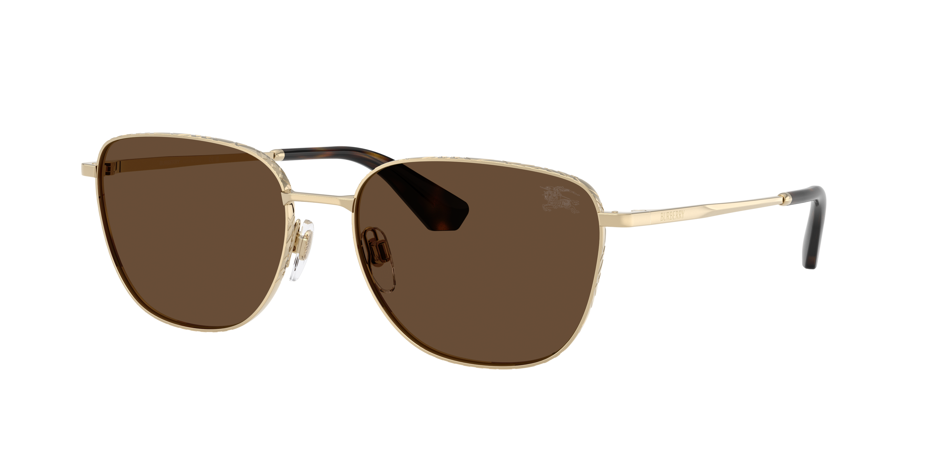 Burberry Man Sunglass BE3171 -  Frame color: Light Gold, Lens color: Dark Brown
