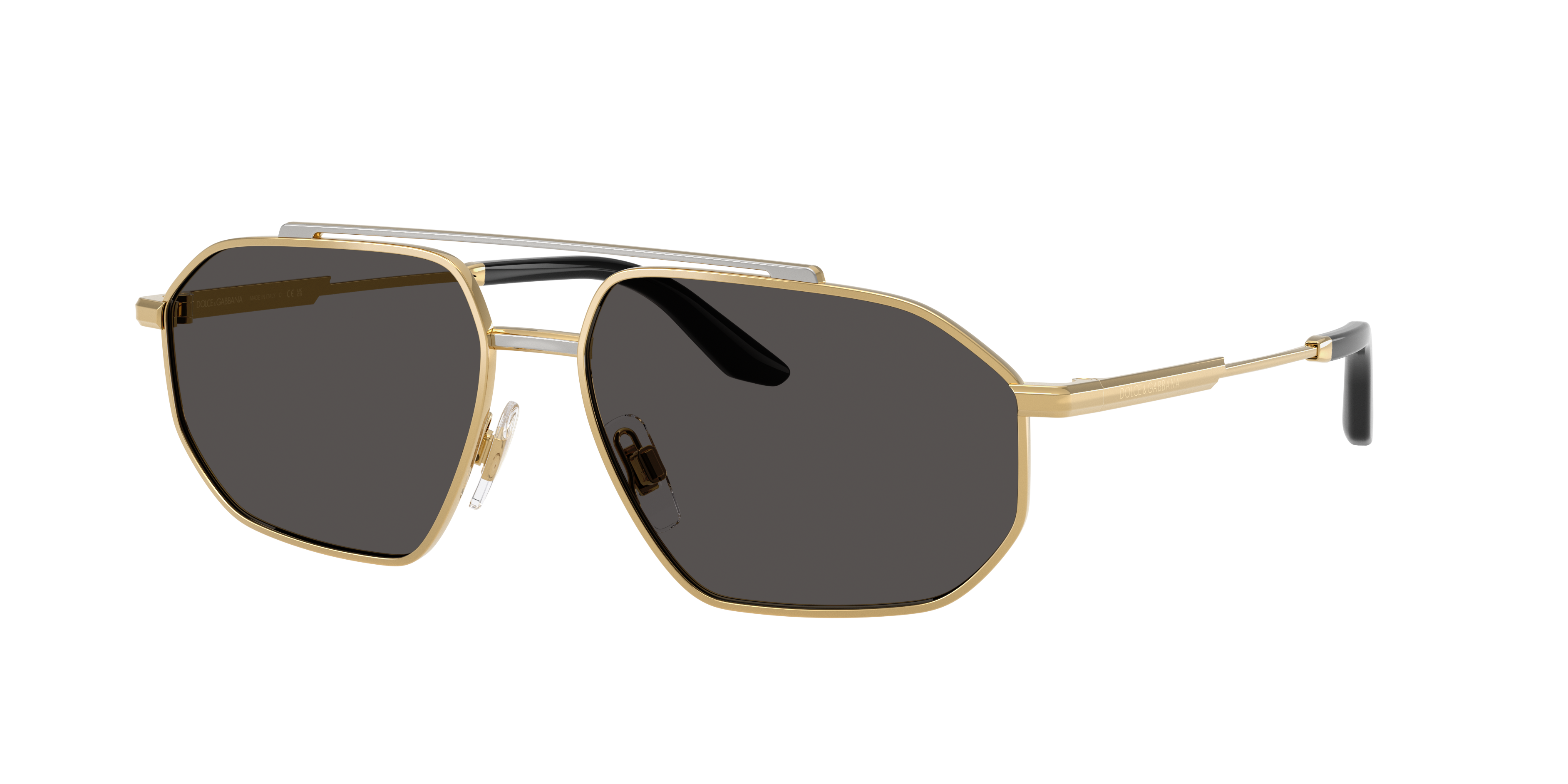 Dolce&Gabbana DG2328 XL (59 - 15) with Grey lenses and Gold frame