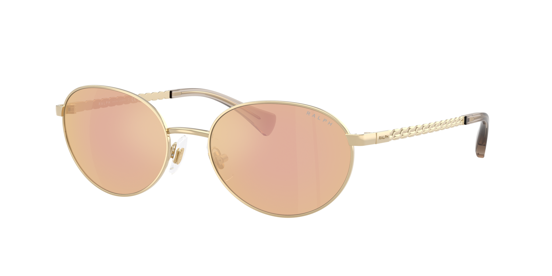Ralph Woman Sunglass RA4148 -  Frame color: Shiny Pale Gold, Lens color: Orange Mirror