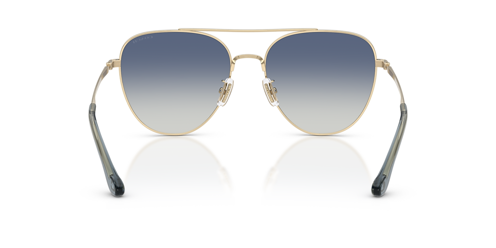 Coach CBZ89 XL (56 - 17) with Blue lenses and Gold frame  display picture 3