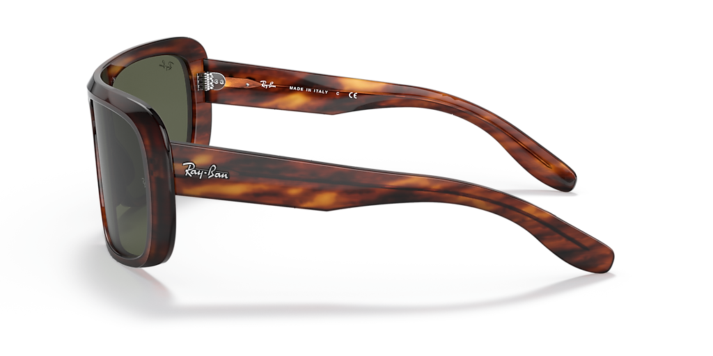 RAY-BAN RB2196 Blair Striped Havana - Unisex Sunglasses, G-15 Green Lens