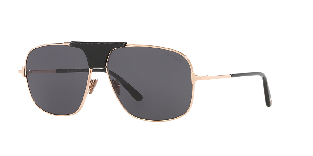 TOMFORD チェンハックルストラッフサンタル W2403LCL002G 1N001 Tom Ford Tex XXL (62 - 13) with Grey lenses and Gold frame