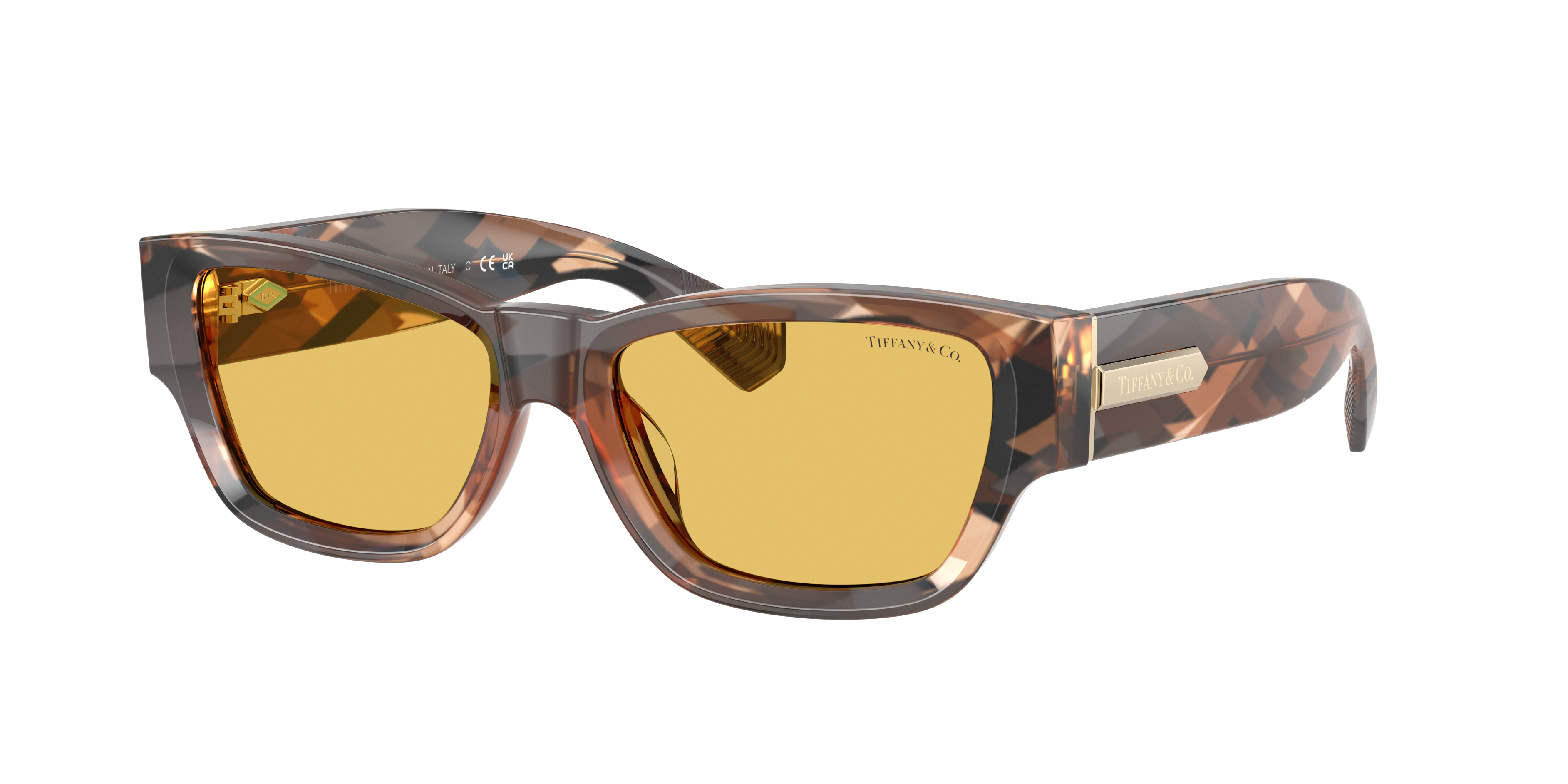 Tiffany & Co. Woman Sunglass TF4265U -  Frame color: Brown Havana, Lens color: Yellow