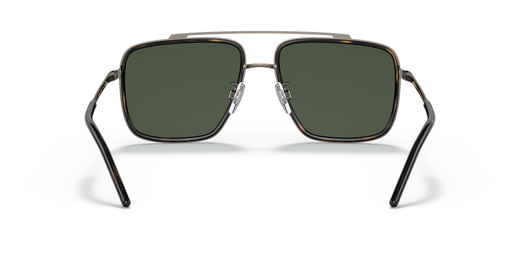 DOLCE&GABBANA DG2220 Bronze/Havana - Men Luxury Sunglasses, Polarized Green Lens