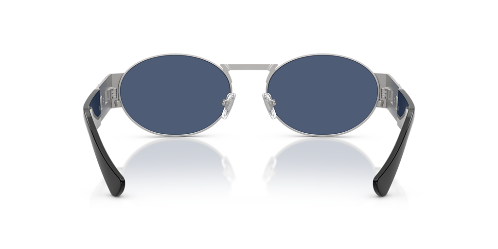 Versace VE2264 L (56 - 18) with Blue lenses and Silver frame  display picture 3