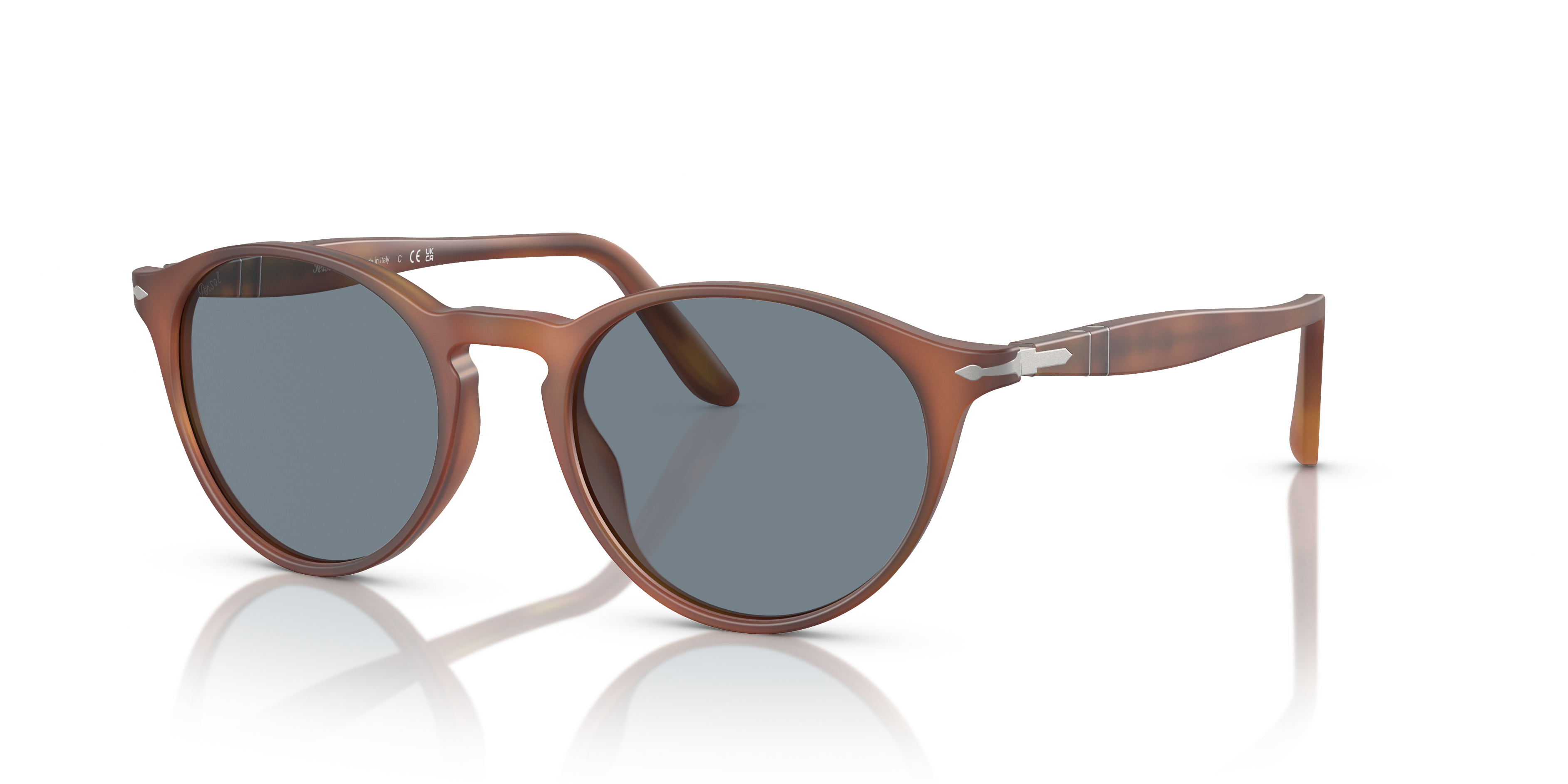 Persol PO3092SM S (50 - 19) with Blue lenses and Brown frame