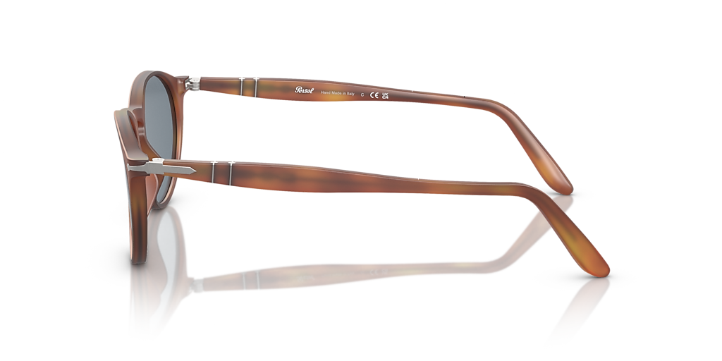 PERSOL PO3092SM Terra Di Siena - Gafas de Sol masculino, lentes Azul Claro