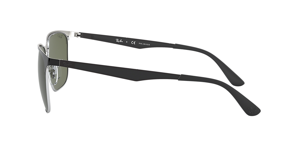 Ray-Ban RB3569 XL (59 - 17) with Green lenses and Black frame