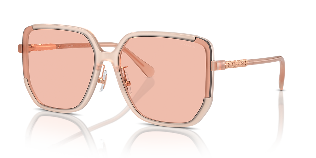 Coach HC8401D CR635 XXL (64 - 16) with Pink lenses and Pink frame