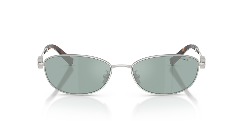 Tiffany & Co. TF3115 L (56 - 17) with Blue lenses and Silver frame