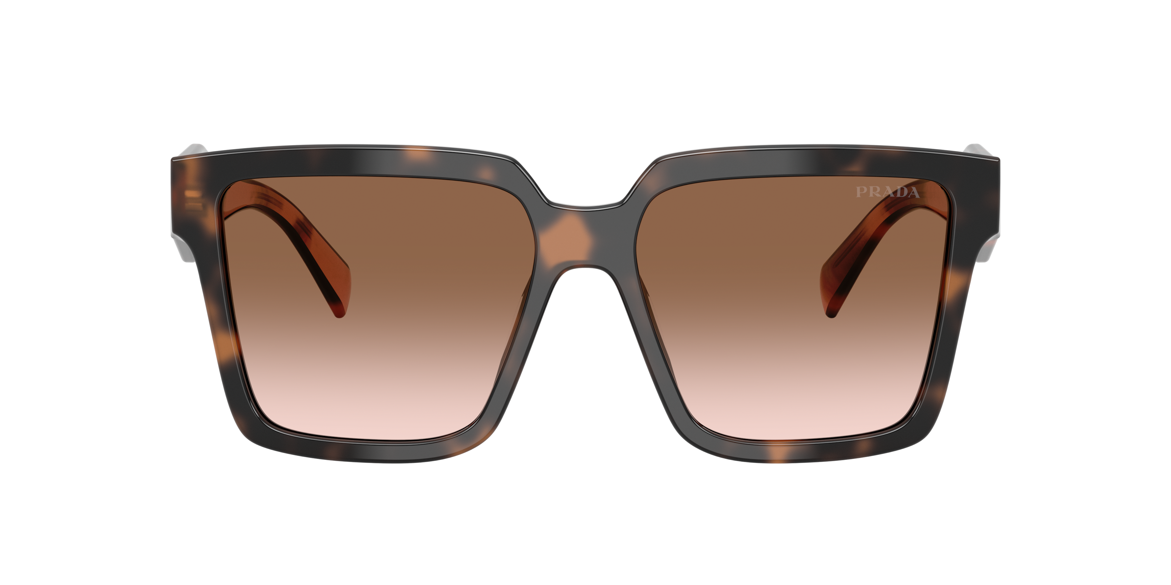 Prada Woman Sunglass Pr 24zs In Brown Gradient
