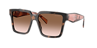 メガネ PRADA FW24 Prada - 0PR B01V - 19Z1O1 (0PR B01V 19Z1O1) Prada PR 24ZS M (56 - 16) with Brown lenses and Tortoise