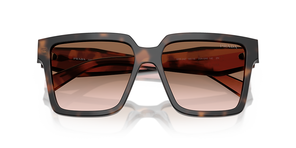 小物 Prada Limless Sunglasses Brown Prada PR 22YS M (56 - 16) with Brown lenses and Tortoise