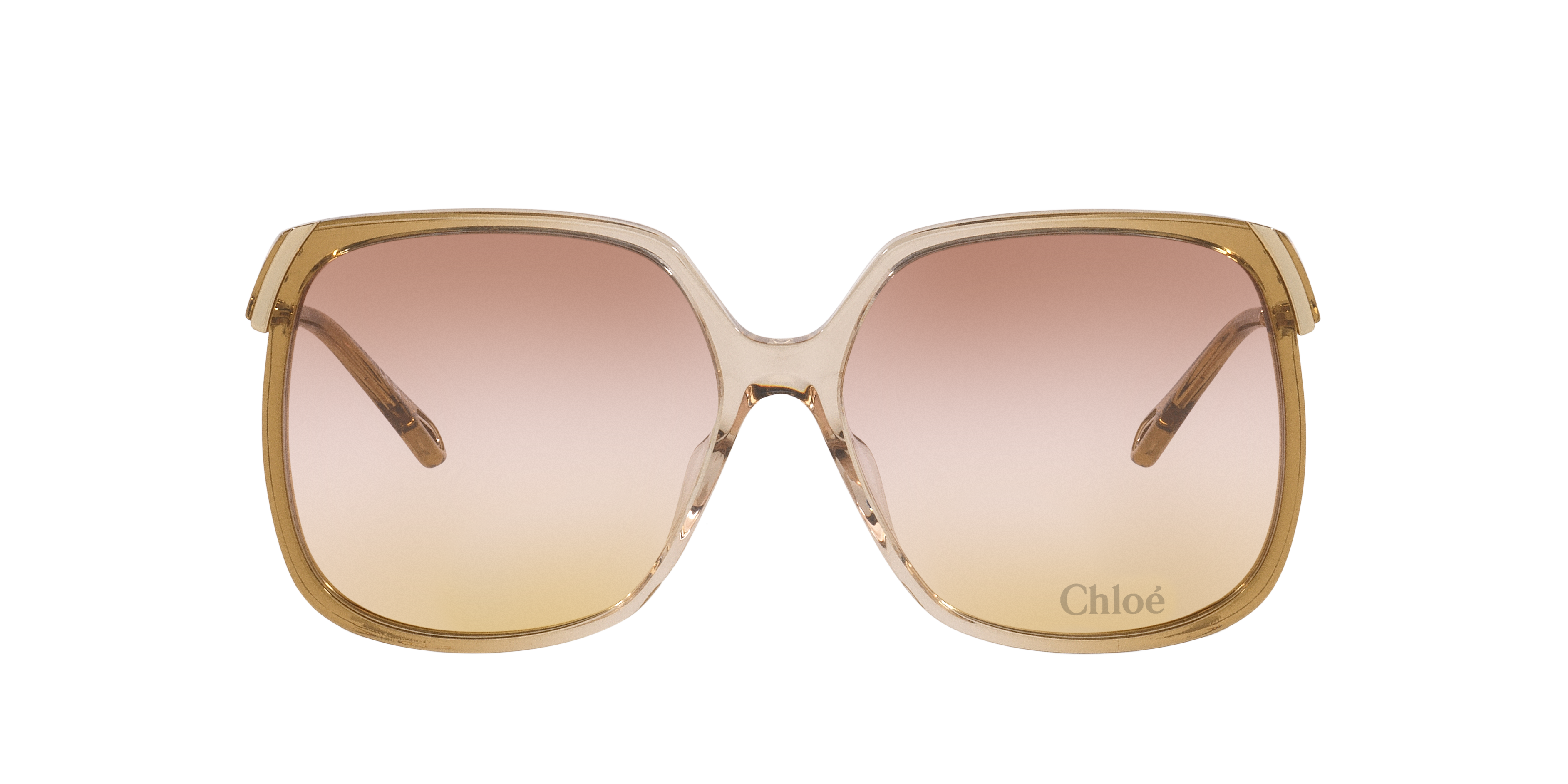 Chloé CH0286S XL (60 - 15) with Pink lenses and Brown frame