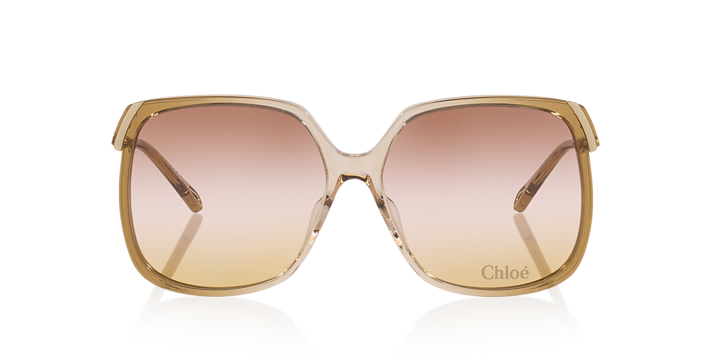 Chloé CH0286S XL (60 - 15) with Pink lenses and Brown frame