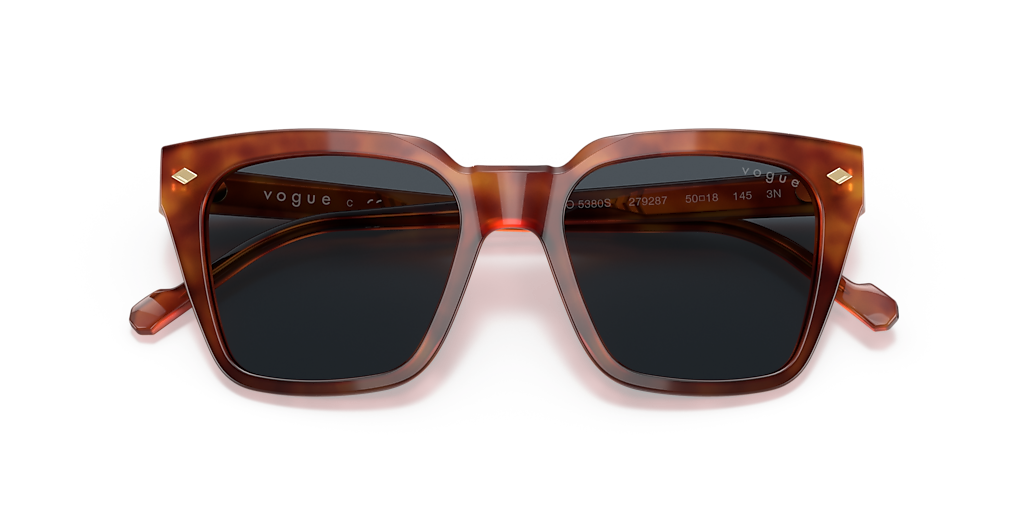 VOGUE EYEWEAR VO5380S Yellow Havana - Men Sunglasses, Dark Grey Lens