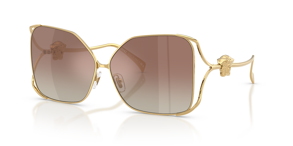 Versace VE2288 XL (62 - 11) with Brown lenses and Gold frame