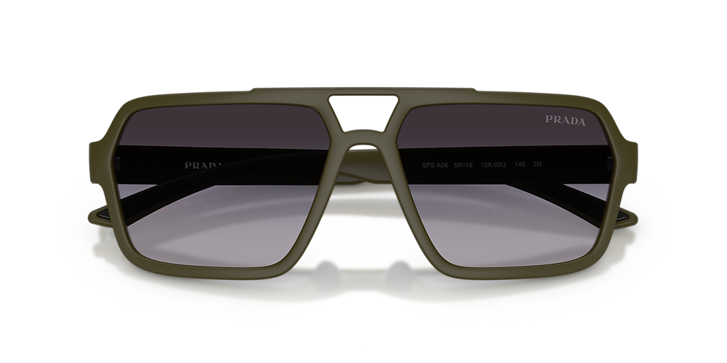 Prada Linea Rossa PS A06S XL (59 - 16) with Grey lenses and Green