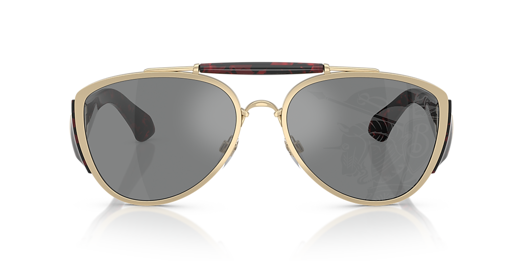 Burberry BE3161 XXL (60 - 18) with Grey lenses and Gold frame