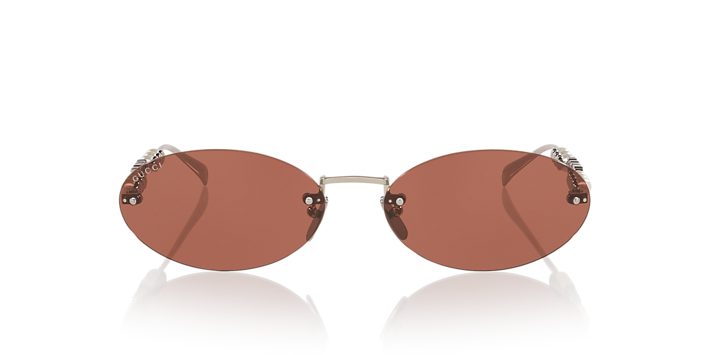 Gucci GG1922S XXL (62 - 17) with Brown lenses and Silver