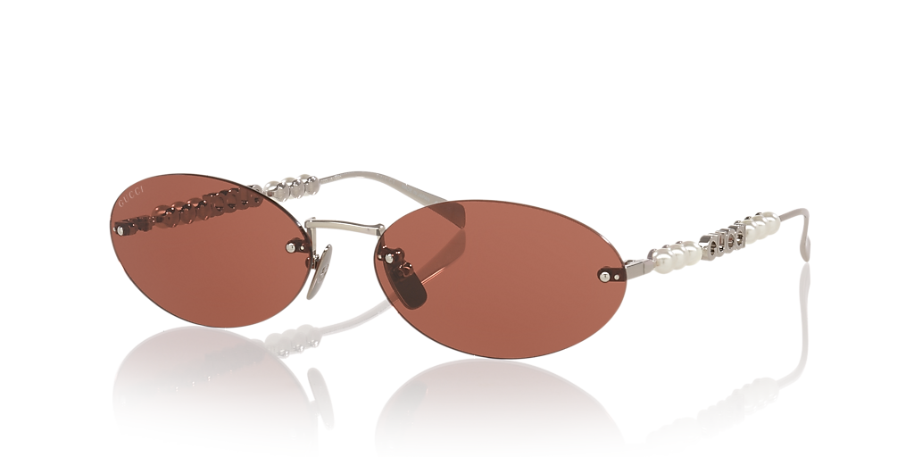Gucci GG1922S XXL (62 - 17) with Brown lenses and Silver