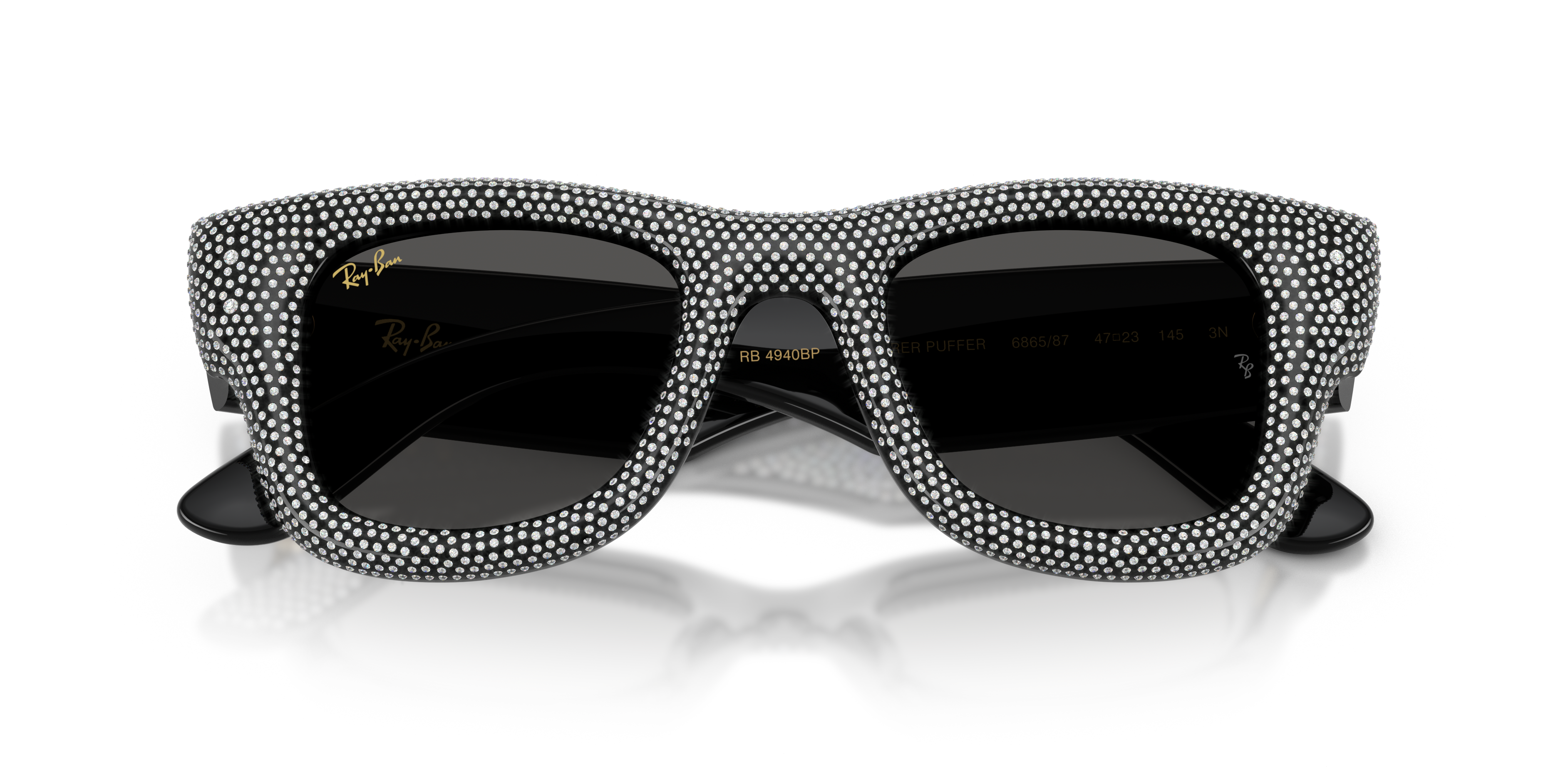 RB4940BP Wayfarer Puffer Crystal Pavè Edition