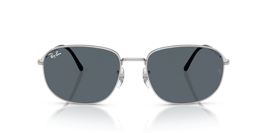 Ray-Ban RB3754 XXL (60 - 19) with Blue lenses and Silver frame